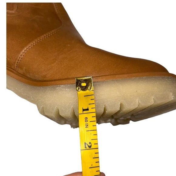 Free People l NIB James Chelsea Tan Leather Boots Size 38/8 - Picture 7 of 10